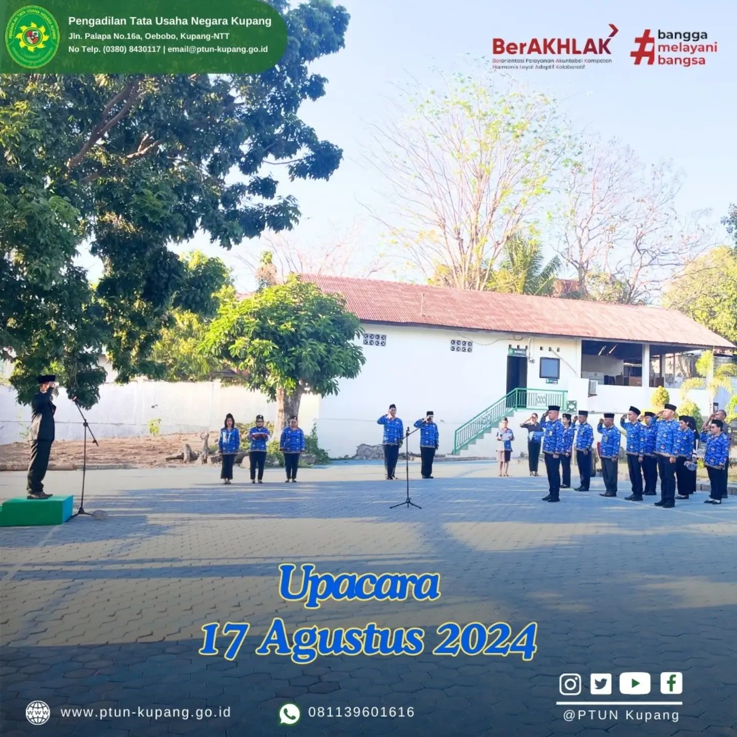 Upacara memperingati HUT Republik Indonesia ke-79