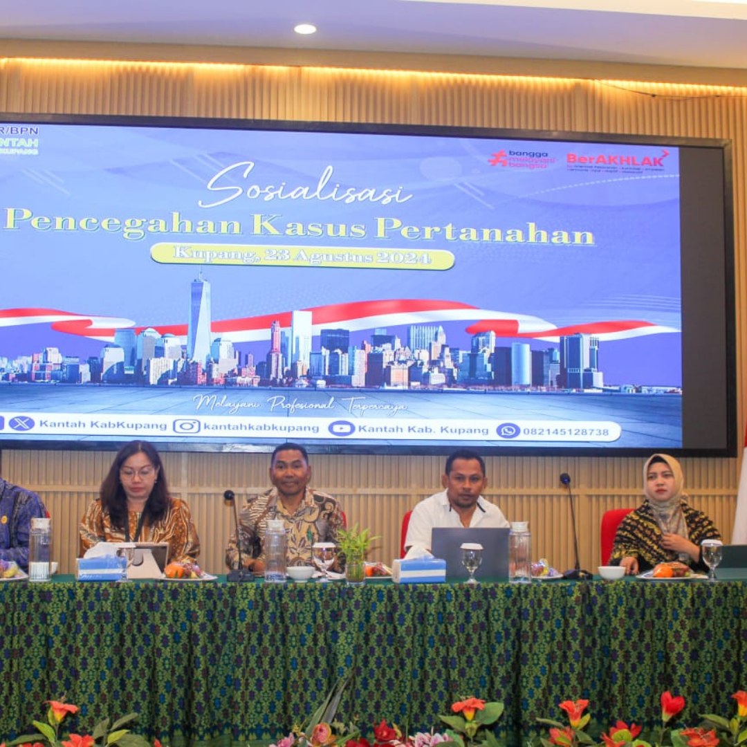 Sosialisasi Pencegahan Kasus Pertanahan yang dilaksanakan oleh Kantor Pertanahan Kabupaten Kupang.