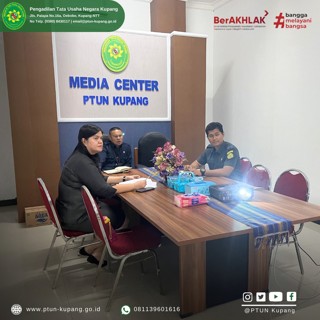 kegiatan zoom tentang Sosialiasi Pemberlakuan Aplikasi eSurvei pada Seluruh Satuan Kerja Ditjen Badilmiltun yang dilaksanakan secara daring