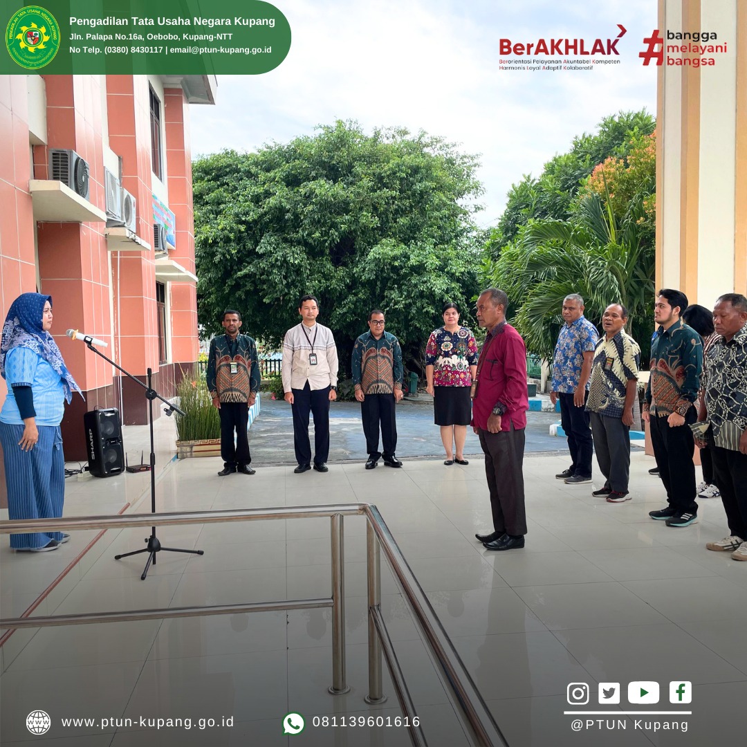  Apel Sore dengan Pembina Apel, Hakim Pengadilan Tata Usaha Negara Kupang