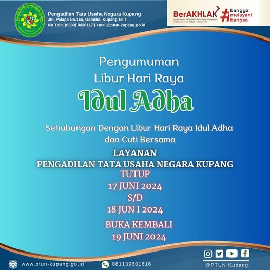 Hari Libur memperingati Hai Raya Idul Adha dan Cuti Bersama