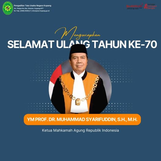 Selamat Ulang Tahun ke-70 Yang Mulia Ketua Mahkamah Agung