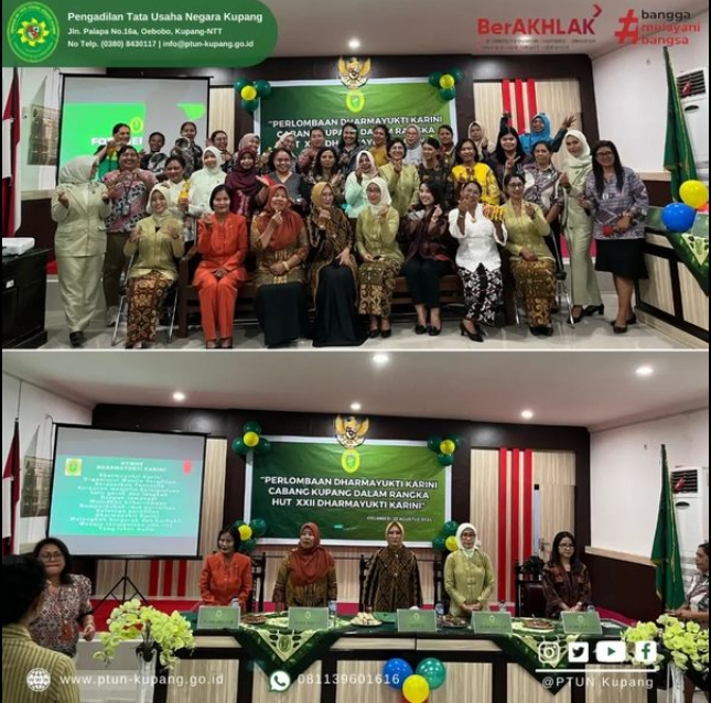  Pertemuan rutin dan pleno PAW Badan Pengurus DyK Cabang Kupang dan perlombaan dalam rangka HUT DyK XXII Tahun 2024