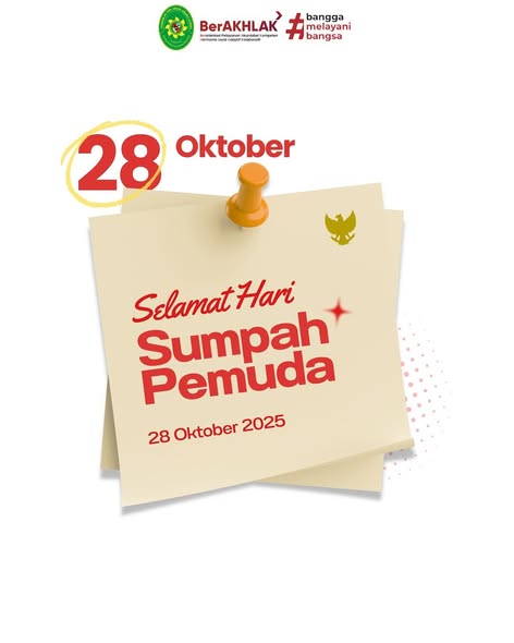 Selamat Hari Sumpah Pemuda ke-97 Tahun 2025 