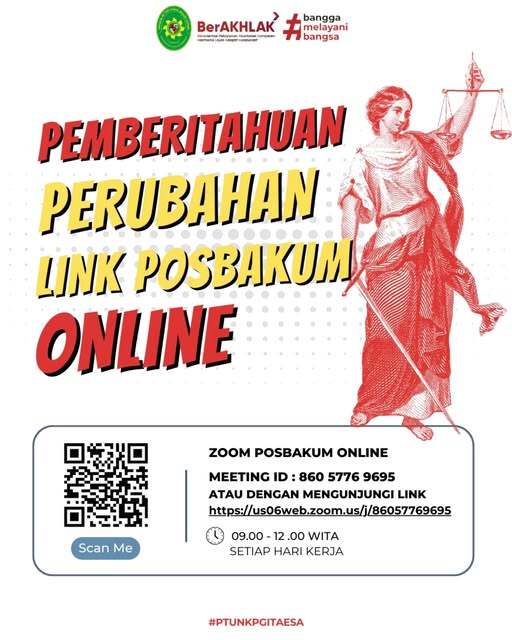 perubahan link Posbakum Online.