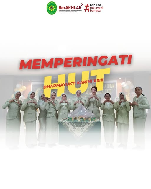 Pengadilan Tata Usaha Negara Kupang menghadiri peringatan Hari Ulang Tahun Dharmayukti Karini ke-XXIII yang diselenggarakan oleh Dharmayukti Karini Provinsi Nusa Tenggara Timur