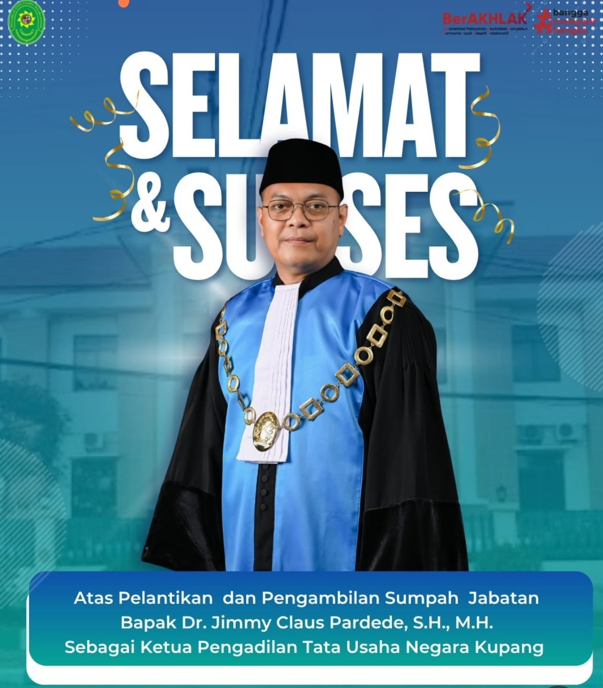 Selamat bertugas, Bapak Dr. Jimmy Claus Pardede, S.H., M.H.