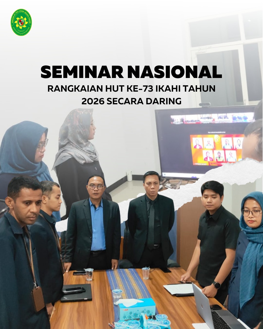 PTUN Kupang ikut meramaikan Seminar Nasional dalam rangka HUT ke-73 IKAHI Tahun 2026 yang digelar secara daring .