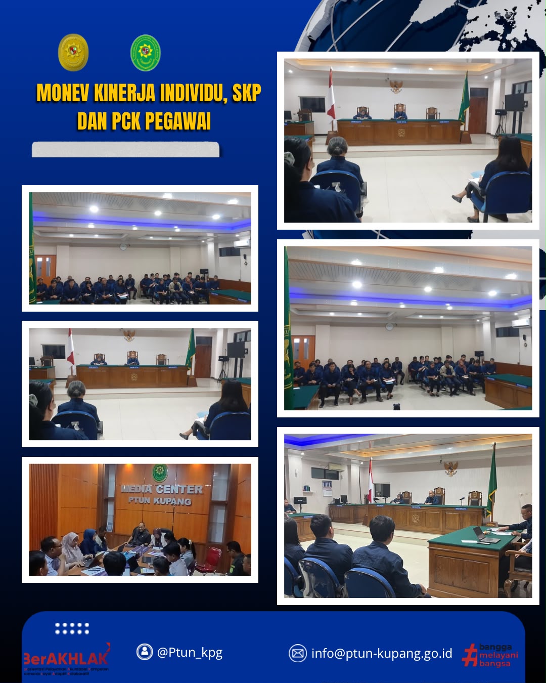 Monitoring dan Evaluasi Kinerja Individu, SKP, dan PCK Pegawai September 2026