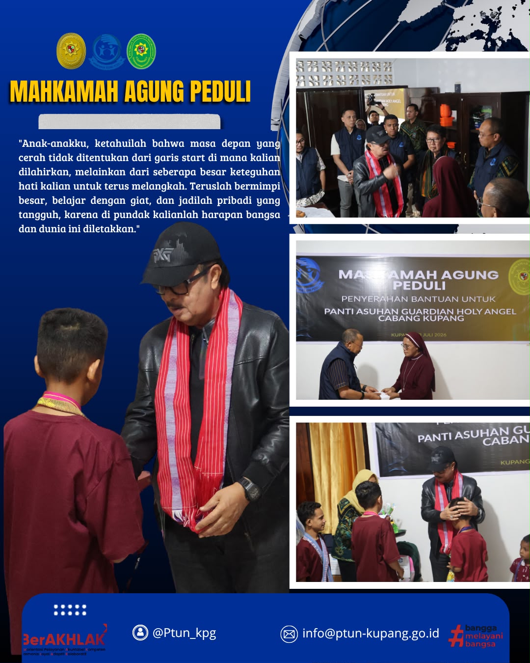Mahkamah Agung Peduli: Berbagi Kasih dan Kebahagiaan di Kupang