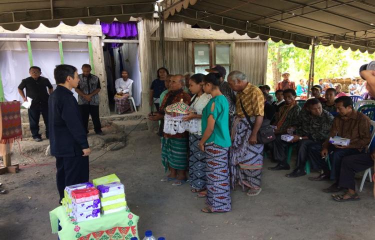 Upacara Pemakaman alm.Bpk Ariskus Faot jurusita pegawai PTUN Kupang