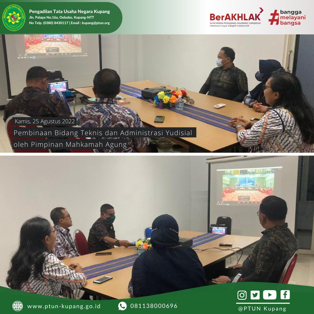Pembinaan Bidang Teknis dan Administrasi Yudisial oleh Pimpinan Mahkamah Agung