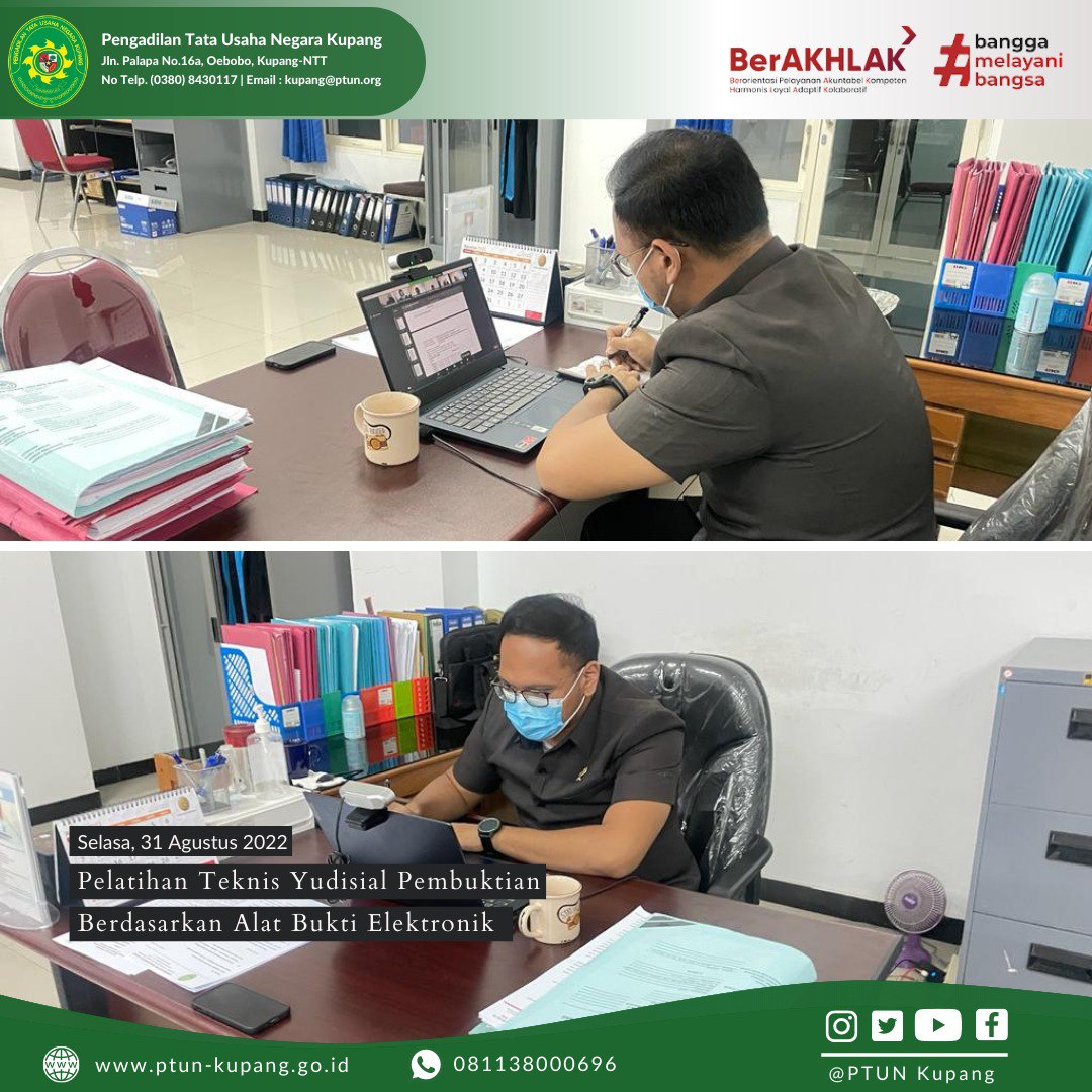 Pelatihan Teknis Yudisial Pembuktian Berdasarkan Alat Bukti Elektronik