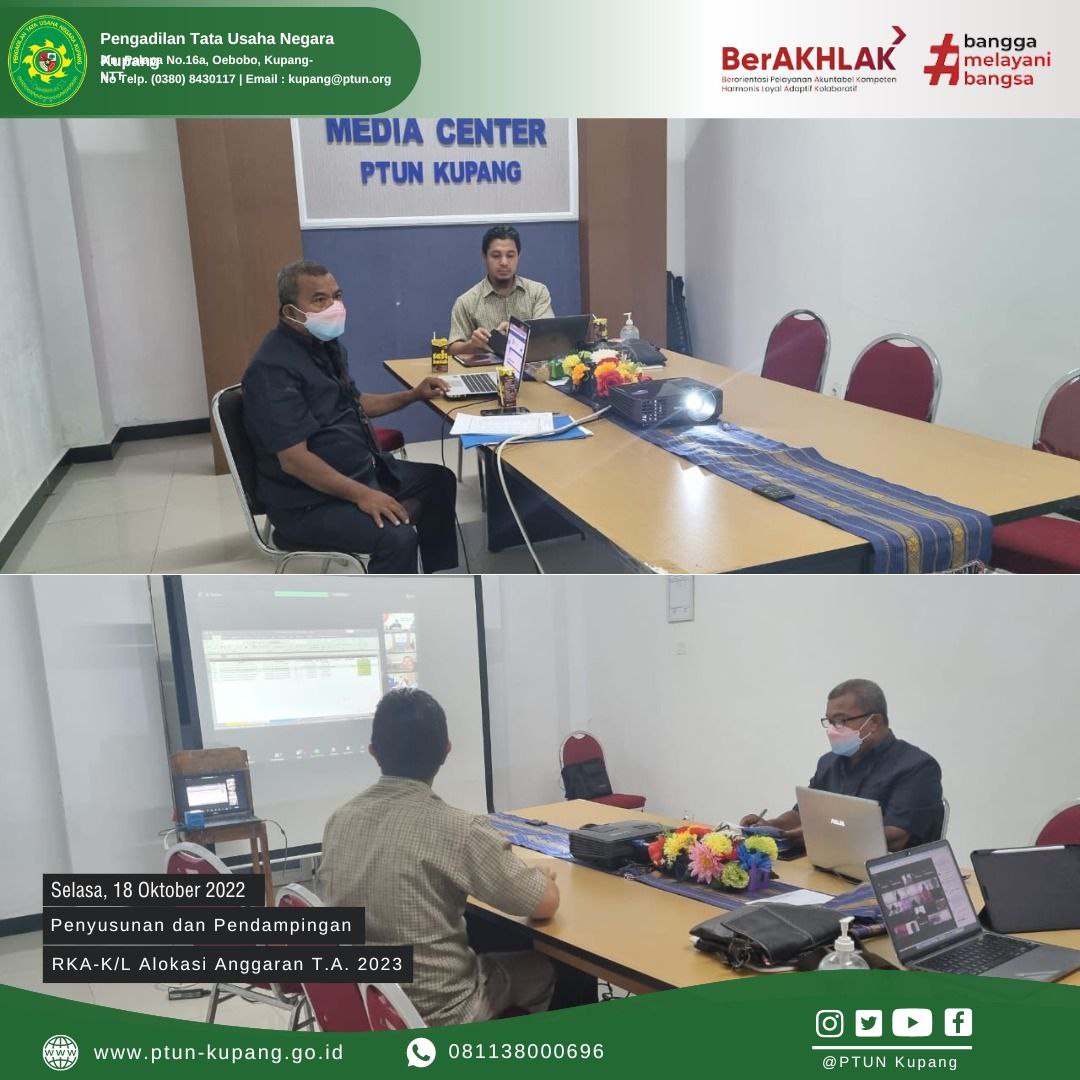 Penyusunan dan Pendampingan RKA-K/L Alokasi Anggaran TA 2023 secara daring