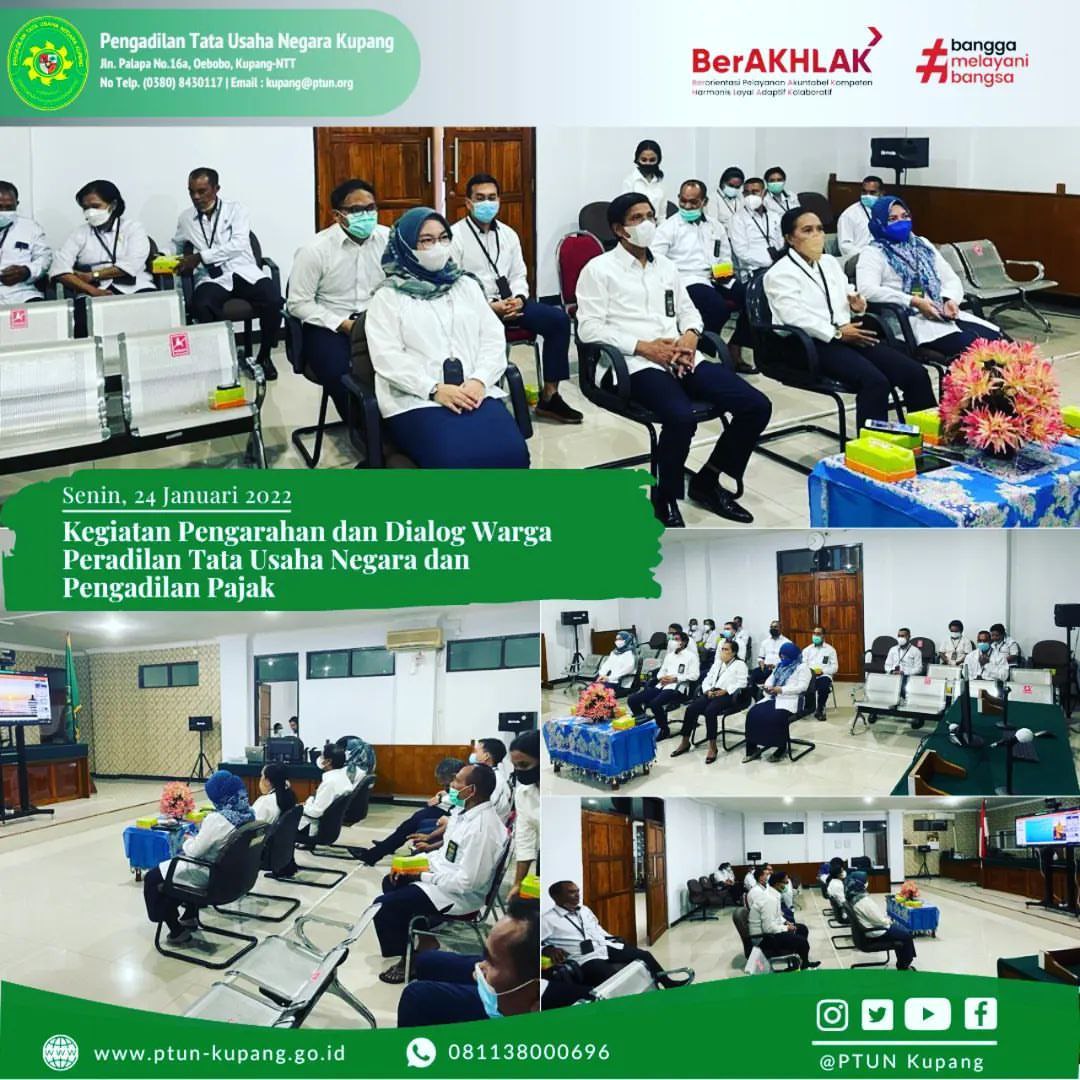 Kegiatan Pengarahan dan Dialog Warga Peradilan Tata Usaha Negara dan Pengadilan Pajak