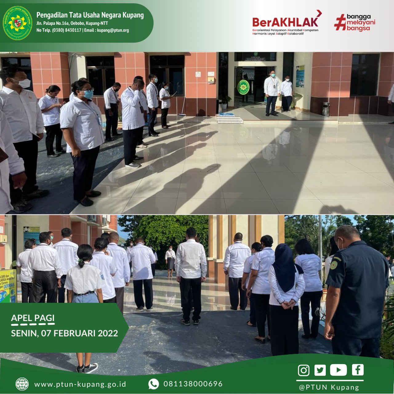 Apel Pagi, Senin 07 Februari 2022