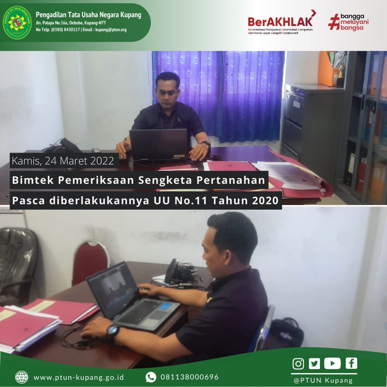 Bimbingan Teknis Pemeriksaan Sengketa Pertanahan 